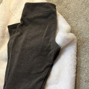 Ribbed gray Leggings